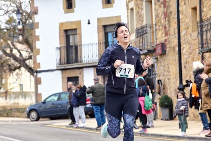 Un total de 341 participantes en la prueba garreña en una mañana invernal.