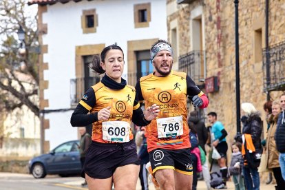 Un total de 341 participantes en la prueba garreña en una mañana invernal.