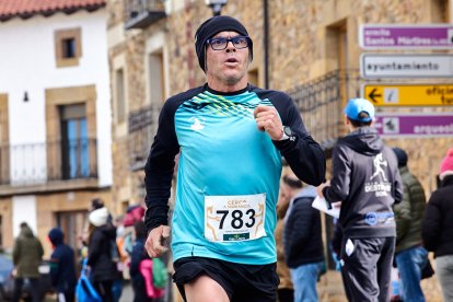 Un total de 341 participantes en la prueba garreña en una mañana invernal.