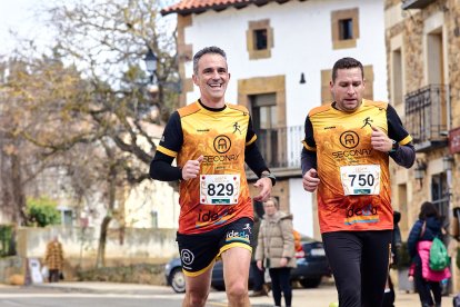 Un total de 341 participantes en la prueba garreña en una mañana invernal.