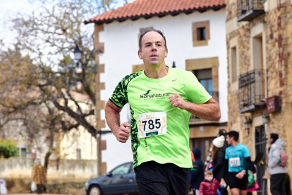 Un total de 341 participantes en la prueba garreña en una mañana invernal.