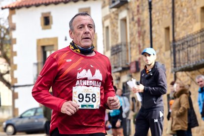 Un total de 341 participantes en la prueba garreña en una mañana invernal.