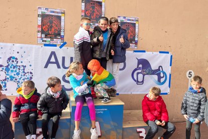 Un total de 341 participantes en la prueba garreña en una mañana invernal.