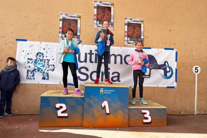 Un total de 341 participantes en la prueba garreña en una mañana invernal.