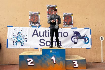 Un total de 341 participantes en la prueba garreña en una mañana invernal.