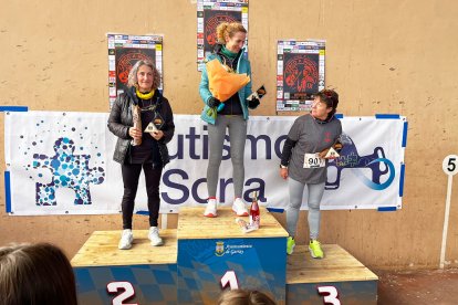 Un total de 341 participantes en la prueba garreña en una mañana invernal.