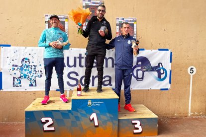 Un total de 341 participantes en la prueba garreña en una mañana invernal.