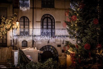 La prueba de luces llamó la atención de todo el que paseaba por las principales de Soria