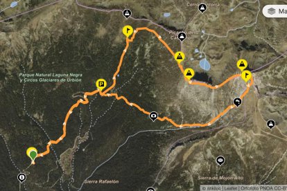 Ruta circular de casi 12 kilómetros desde Duruelo de la Sierra hasta el Pico de Urbión, atravesando espacios de alto valor ecológico como el Parque Natural de la Laguna Negra y los Circos Glaciares de Urbión.