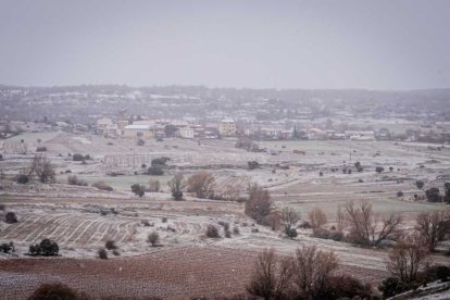 La nieve no mermó las ganas de instalar el Nacimiento