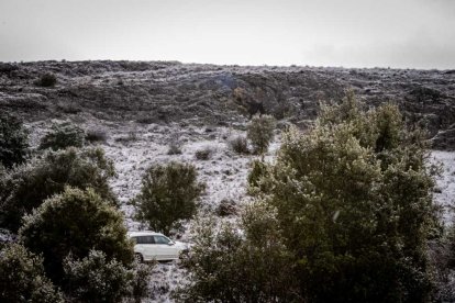 La nieve no mermó las ganas de instalar el Nacimiento