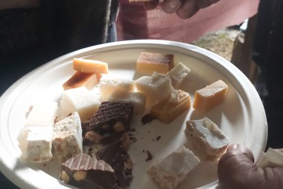 La nieve no mermó las ganas de instalar el Nacimiento