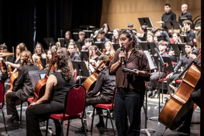 Al principio del concierto se produjo el estreno de la obra compuesta por el soriano