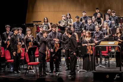 Al principio del concierto se produjo el estreno de la obra compuesta por el soriano