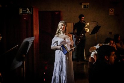 Al principio del concierto se produjo el estreno de la obra compuesta por el soriano