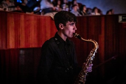 Al principio del concierto se produjo el estreno de la obra compuesta por el soriano