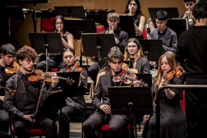 Al principio del concierto se produjo el estreno de la obra compuesta por el soriano
