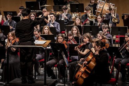 Al principio del concierto se produjo el estreno de la obra compuesta por el soriano