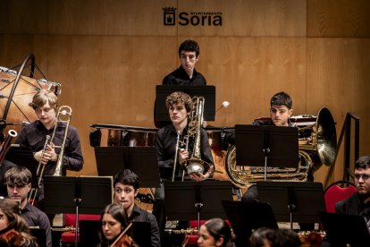 Al principio del concierto se produjo el estreno de la obra compuesta por el soriano