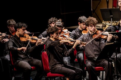 Al principio del concierto se produjo el estreno de la obra compuesta por el soriano