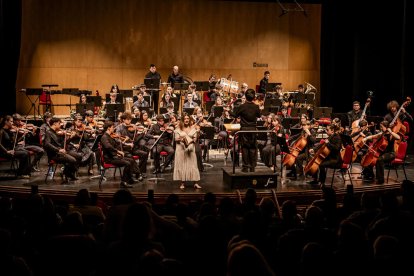 Al principio del concierto se produjo el estreno de la obra compuesta por el soriano