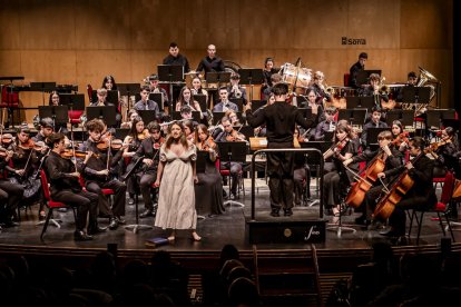 Al principio del concierto se produjo el estreno de la obra compuesta por el soriano