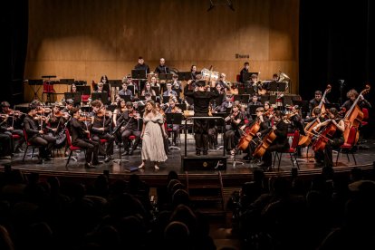 Al principio del concierto se produjo el estreno de la obra compuesta por el soriano