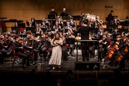 Al principio del concierto se produjo el estreno de la obra compuesta por el soriano