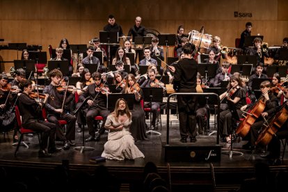 Al principio del concierto se produjo el estreno de la obra compuesta por el soriano