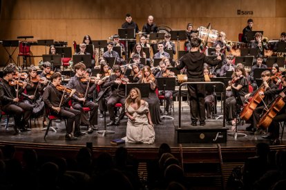 Al principio del concierto se produjo el estreno de la obra compuesta por el soriano