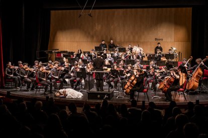 Al principio del concierto se produjo el estreno de la obra compuesta por el soriano