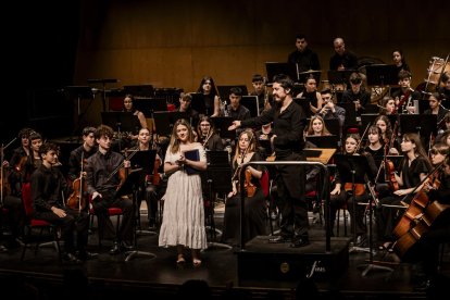 Al principio del concierto se produjo el estreno de la obra compuesta por el soriano