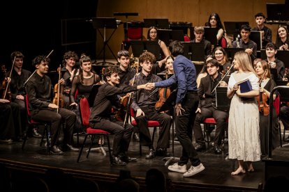 Al principio del concierto se produjo el estreno de la obra compuesta por el soriano