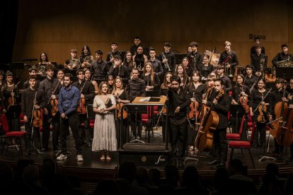 Al principio del concierto se produjo el estreno de la obra compuesta por el soriano