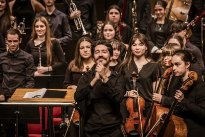 Al principio del concierto se produjo el estreno de la obra compuesta por el soriano