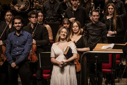 Al principio del concierto se produjo el estreno de la obra compuesta por el soriano
