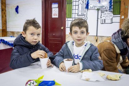 Buen chocolate y roscón para los vecinos