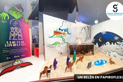 Belén de papiroflexia de Soria Gráfica.