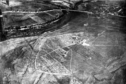 Vista aerea de Numancia en 1917