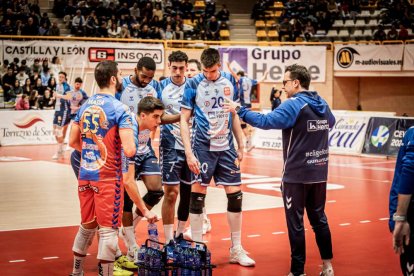 Los celestes pusieron todo el empeño en el duelo