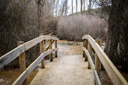 Zonas inundadas tras la fuerte crecida del río.