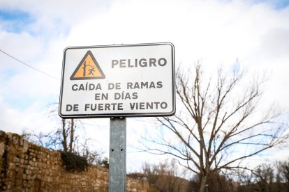 Zonas inundadas tras la fuerte crecida del río.