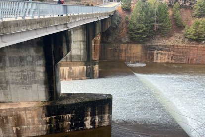 El embalse Cuerda del Pozo es el primero de la cuenca alta del Duero. En la imagen esta mañana de domingo.