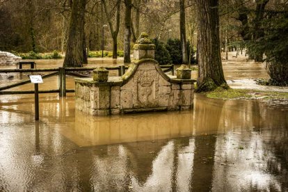 El agua baja desbocada a su paso por la villa adnamantina