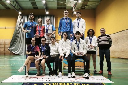 Algunos de los ganadores del torneo soriano.