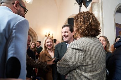 El candidato popular durante su intervención en Soria.