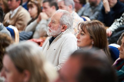 El candidato popular durante su intervención en Soria.