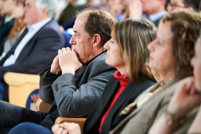 El candidato popular durante su intervención en Soria.