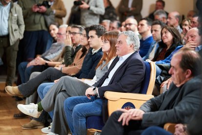 El candidato popular durante su intervención en Soria.