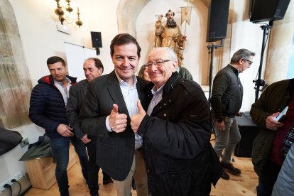 El candidato popular durante su intervención en Soria.